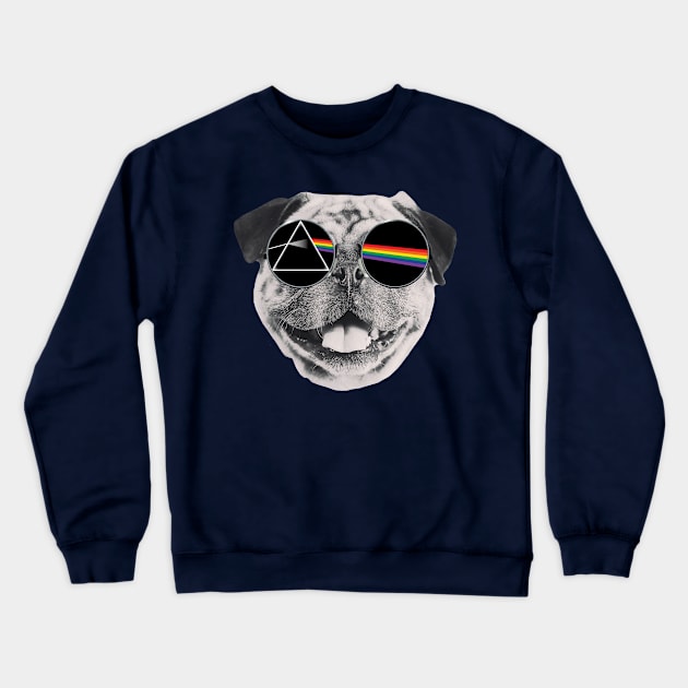 Dark Side Of The Pug Crewneck Sweatshirt by Rebus28